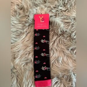 Elephant print, knee-high socks